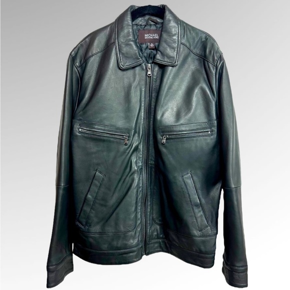Michael Kors Soft Nappa Leather Bomber Moto Jacket